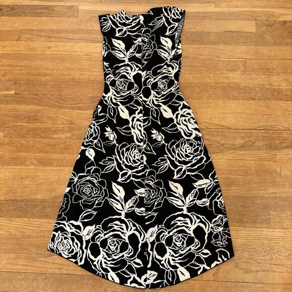 Candies black white jersey sleeveless fit & flare midi dress size small S
 b31 - Picture 5 of 5